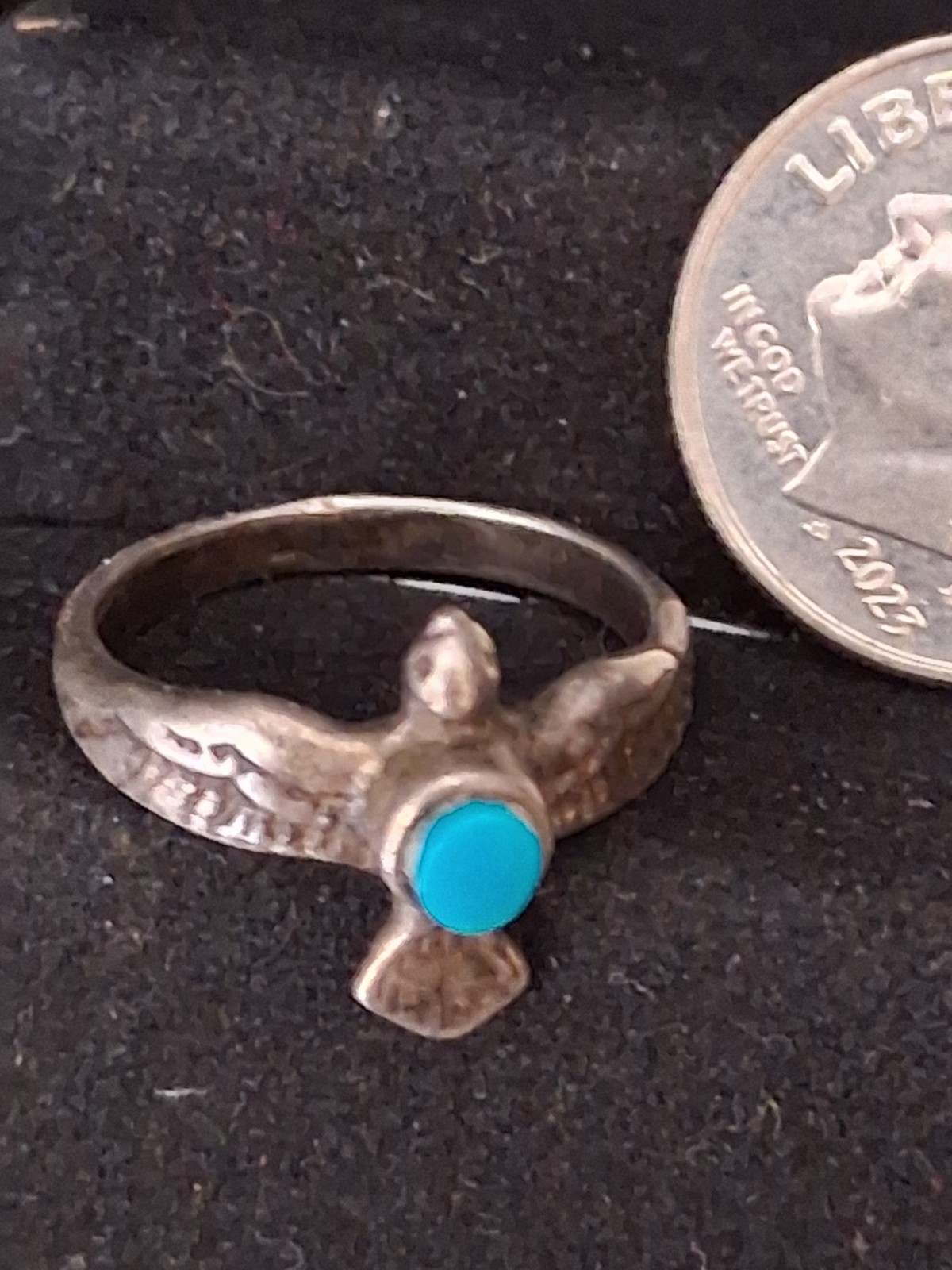 VINTAGE  - TINY Tiny Silver Ring, (PLEASE READ FU… - image 3