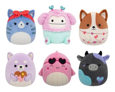 Squishmallows 7,5 Zoll Valentinstag Plüsch [6 VERSIONEN VERFÜGBAR]