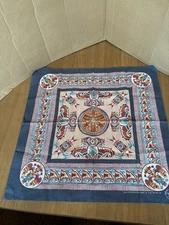 Vintage 80's Wamcraft Bandana Southwestern Aztec Design 21.5"x21.5" USA