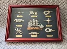 Nave Nautica E Nodi Scatola Ombra, Struttura in Legno