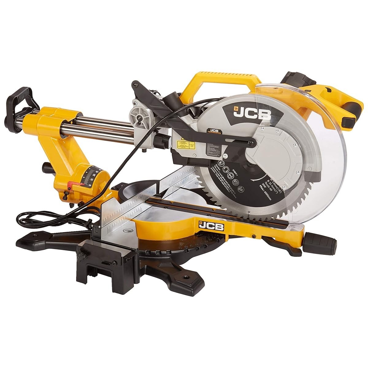 JCB 12" Sliding Double Bevel Miter Saw 5000RPM 120V Corded 60T Blade