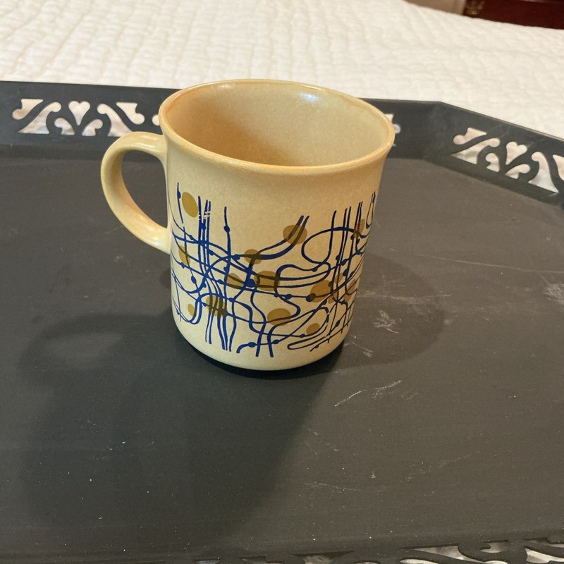 Beautiful Unique Tea Coffee Cup Mug Abstract Contemporary Retro Design Romania