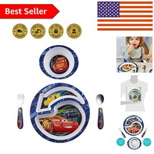 Adorable Disney/Pixar Cars Toddler Feeding Set - Microwave  Dishwasher Safe