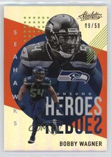 2021 Panini Absolute Unsung Heroes Spectrum Orange 9/50 Bobby Wagner #UH6 1d59