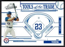 2005 Playoff Absolute Memorabilia Tools of Trade Blue #TT-90 Mark Teixeira /150