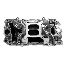 Edelbrock 7561-CP  RPM Air-Gap BB Chevy Intake Manifold Oval Port Chrome  Plasma