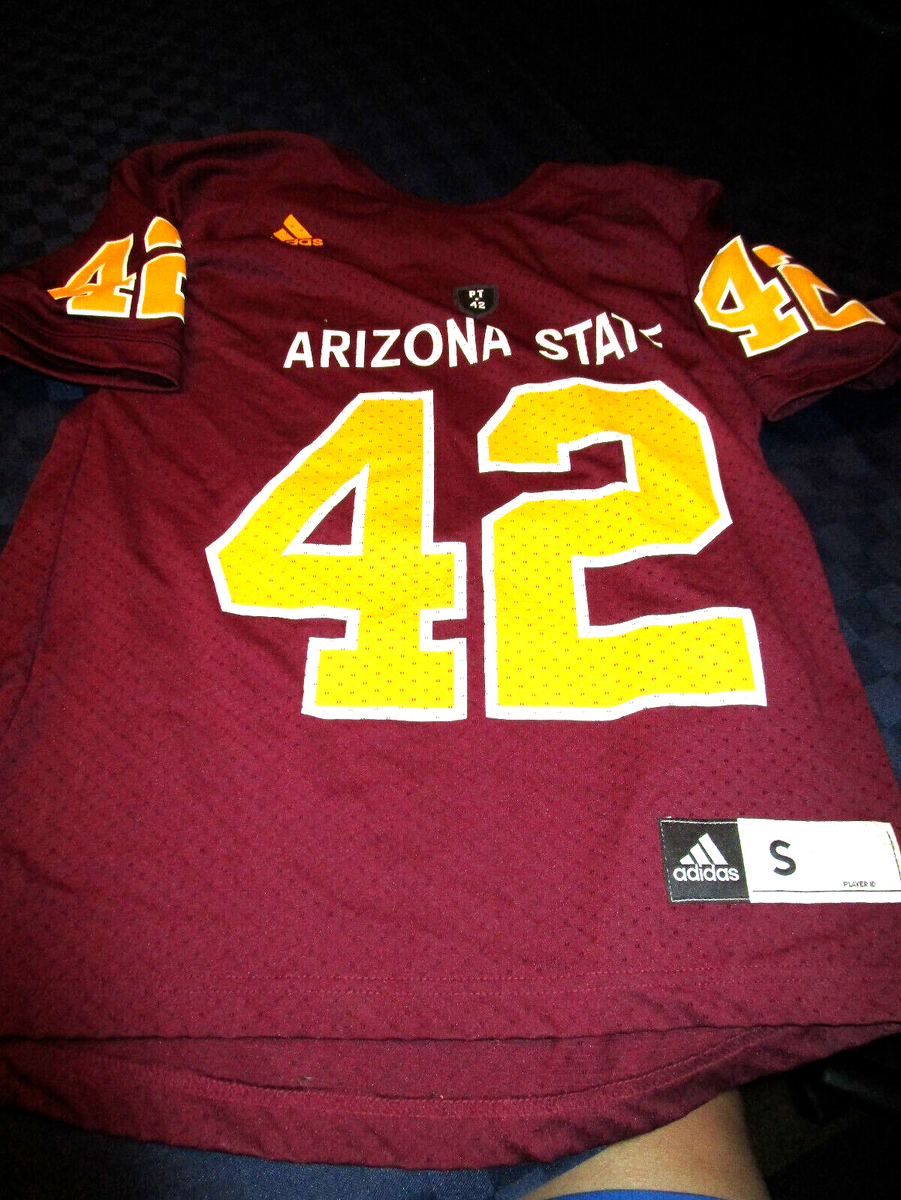 NEW ADIDAS ARIZONA STATE SUN DEVILS MENS FOOTBALL JERSEY #42