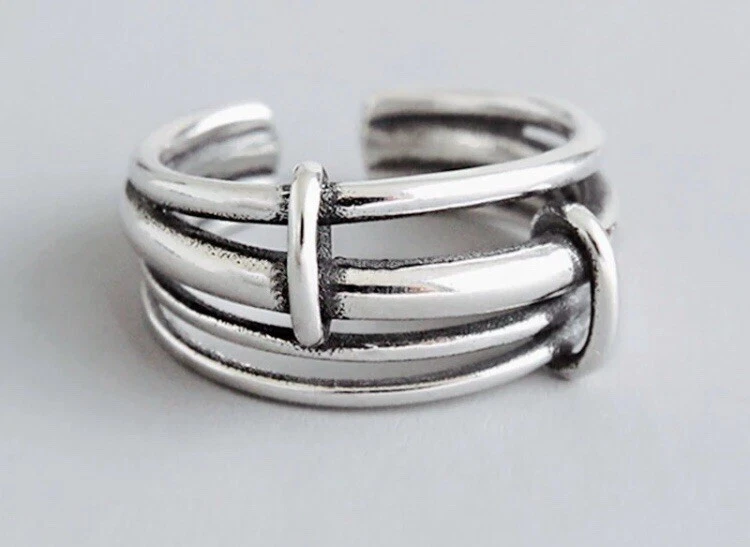 Chunky silver store rings ebay