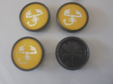 FIAT CINQUECENTO SEICENTO 500 600 SPORTING 4 COPRIMOZZO CERCHI COPPE giallo
