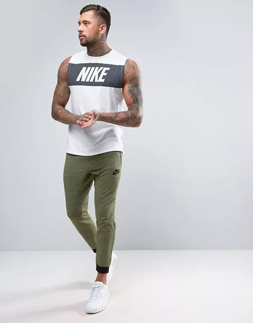 Kiezen verraad Werkwijze NIKE SPORTSWEAR ADVANCE 15 MEN&#039;S KNIT JOGGERS PANTS TROUSERS PALM  GREEN | eBay