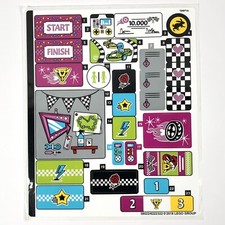 LEGO STICKER SHEET 41352 Friends The Big Race Day Stickers Decals