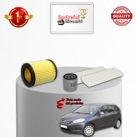Kit Wartung 3 Filter Honda FR-V 2.0 110KW 150PS Ab 2005