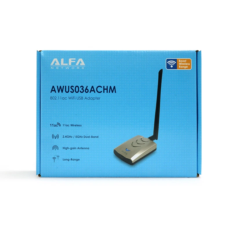 Alfa AWUS036ACHM 802.11ac dual band High Power Wi-Fi USB Adapter +RP-SMA antenna - Image 4 of 4