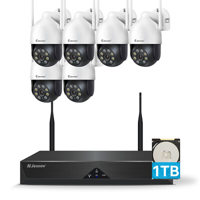 WiFi Camera Security 5MP System PTZ Outdoor Wireless Home 10CH NVR CCTV Audio