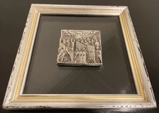 Sterling Silver Israeli Artist Raphael Abecassis Art Framed