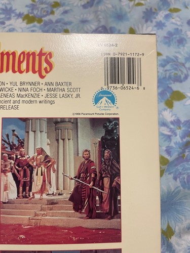 Stereo LASER DISC The Ten Commandments Extended Play paramount VideoDisc 1986 Ch - Picture 10 of 13
