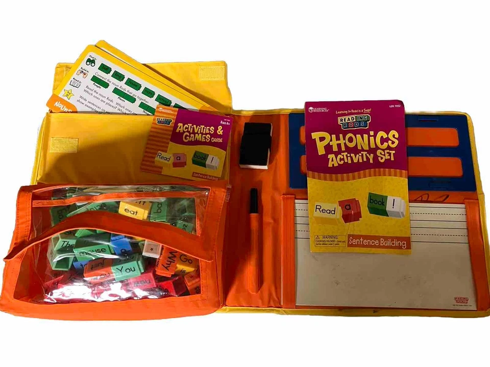 Reading Rods Sentence Building READING Phonics Activity Book Cards Ages 6+ - Image 2 of 4