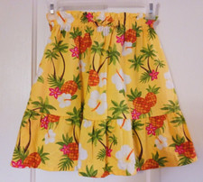 Gymboree Girls Yellow Tropical Hawaiian Pineapple Skirt Size 10 NWT