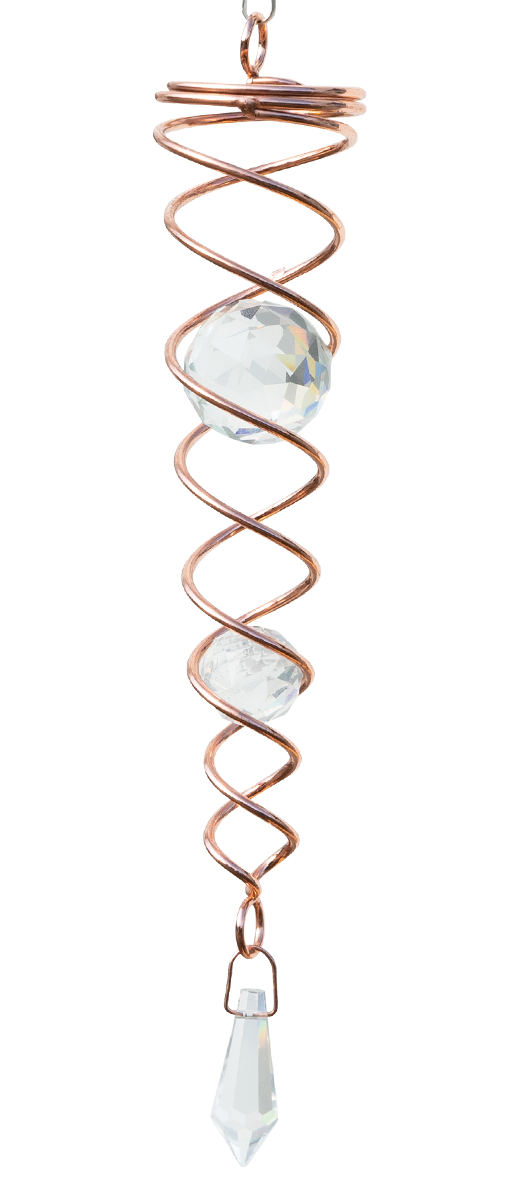 CRYSTAL TWISTERS Copper Tails Wind Spinner Accessory for Sun Catcher