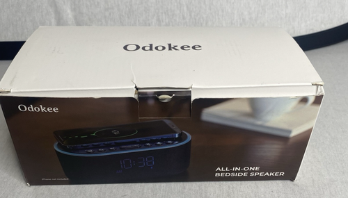 Reloj despertador con cargador de teléfono inalámbrico Odokee todo en uno altavoz de cabecera - Imagen 2 de 5