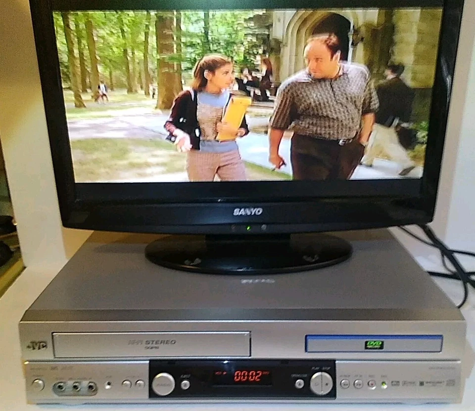 JVC HR-XVC1U DVD VCR Combo W/ Remote Hi-Fi Stereo 4 Head Works Super Clean Exc+ - Image 3 of 4
