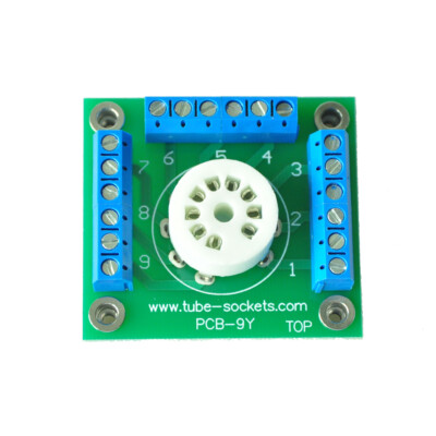 1pc 9Pin Tube Socket Experiment Board for Tube Project Prototype Test Bott DIY