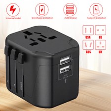 International Power Adapter Travel Charger Outlet Converter for Europe UK USA