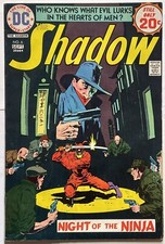 The SHADOW #6 *BACK COVER HAS MOLD AND DAMAGE**-DC Comics -1974