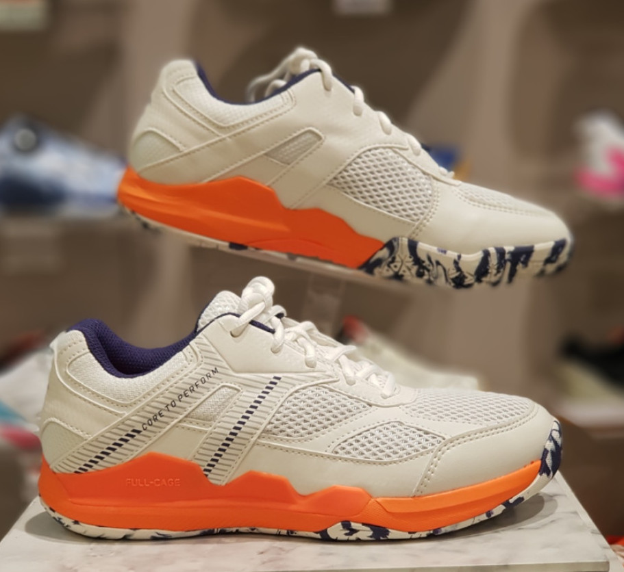 Спортивная одежда для бадминтона унисекс Vitro Stun Спортивная обувь для бадминтона Белый Неоново-оранжевый