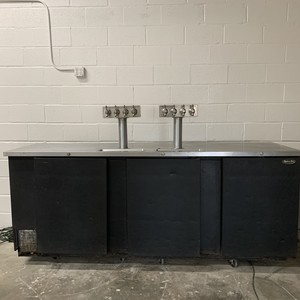 3 door keg cooler
