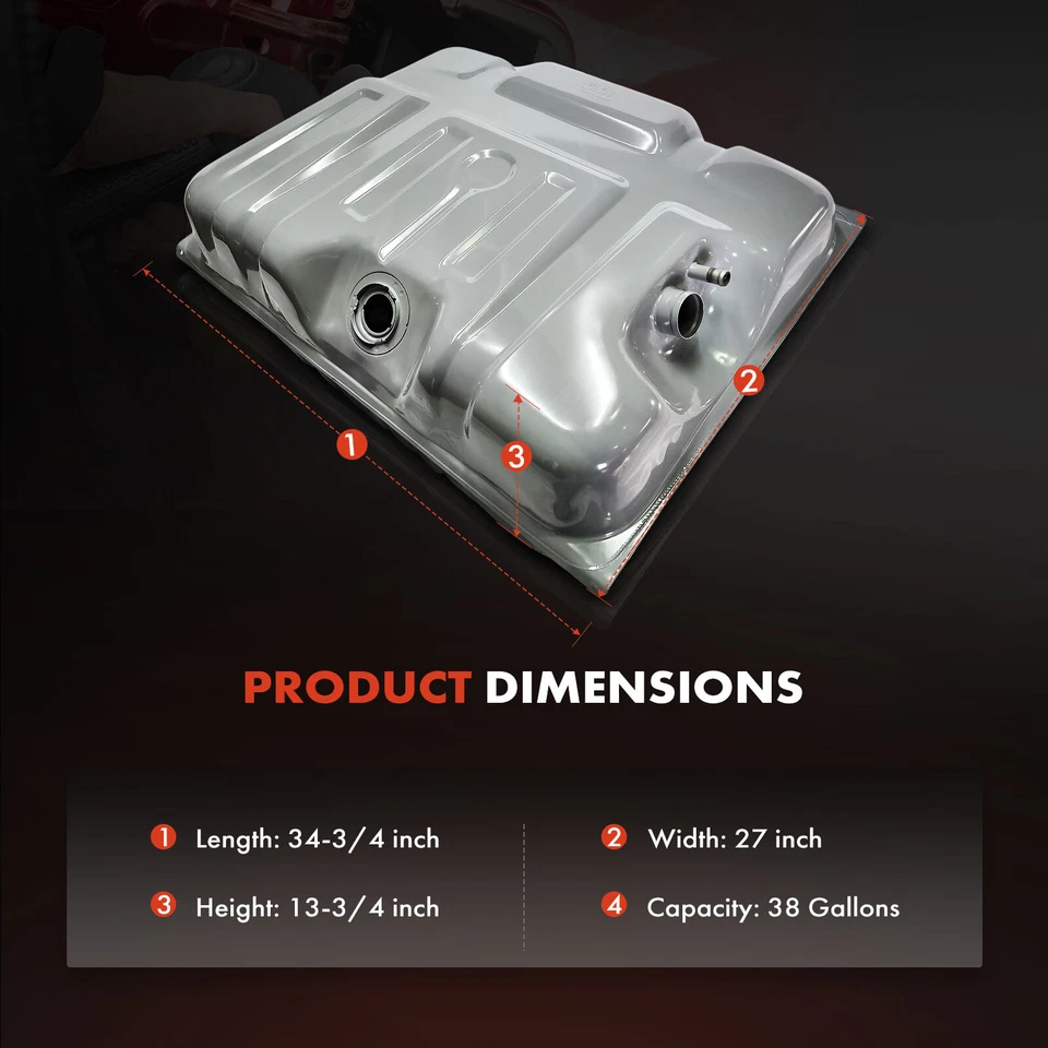 38 Gallons Rear Fuel Tank for Ford F-100 F-250 F-350 1973-1978 F-150 1975-1978 - Image 4 of 4
