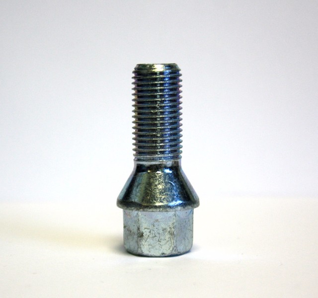 1 X M14X1.5 TAPERED ALLOY WHEEL BOLTS 28MM FIT FOR VW PASSAT PHAETON