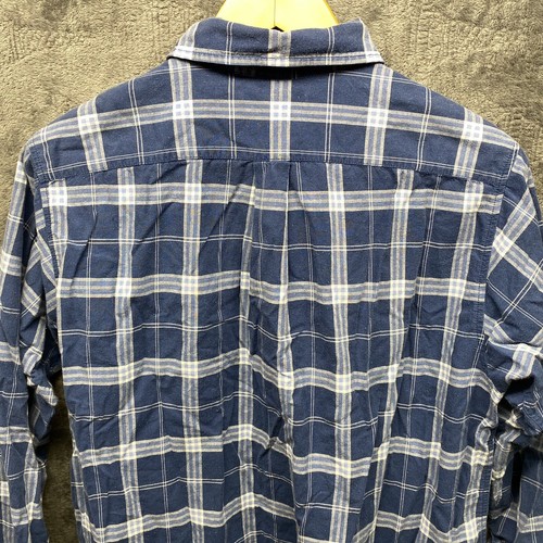 Lauren Ralph Lauren Shirt Men L LRL Embroidery 3/4 Sleeve Plaid Button Front - Picture 7 of 13