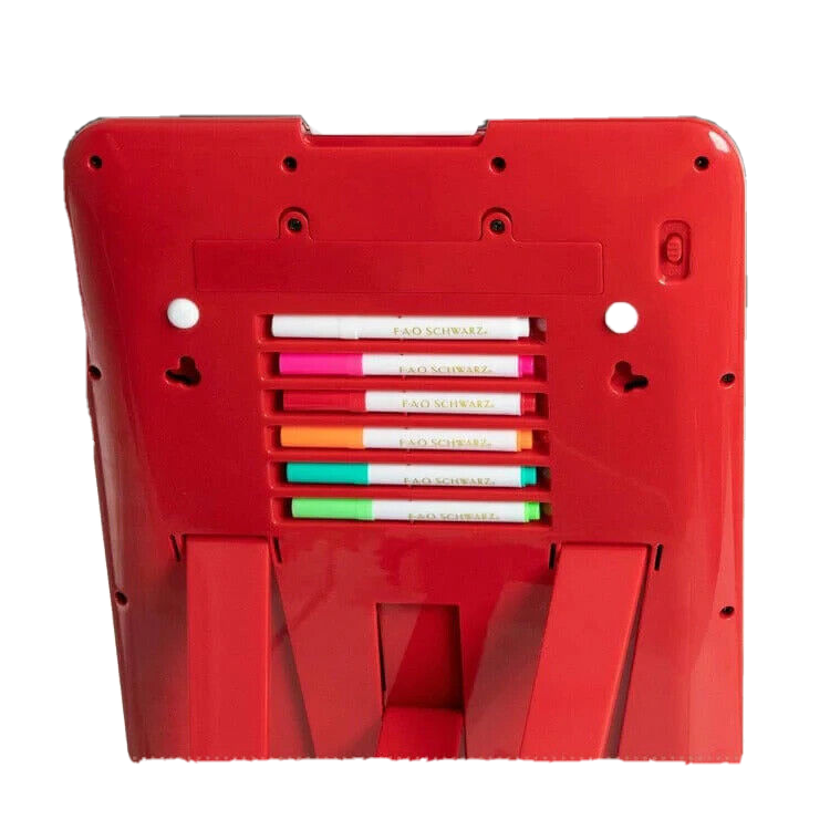 FAO Schwarz LED Neon Glow Drawing Easel w/Markers Create Glowing Art 5