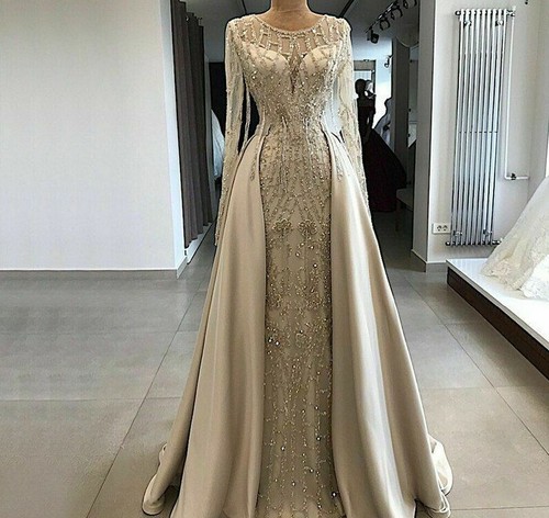 Evening Dress Vintage Gown Sexy Long 