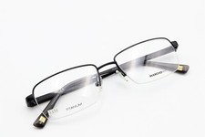 MARCHON NYC HUNTER 001 Satin Black 52-17-140 Half Rim TITANIUM Frames Flex L151
