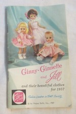 1957 VOGUE DOLLS Catalog, Dolls, Clothes  Accessories -- GINNY, GINNETTE  JILL