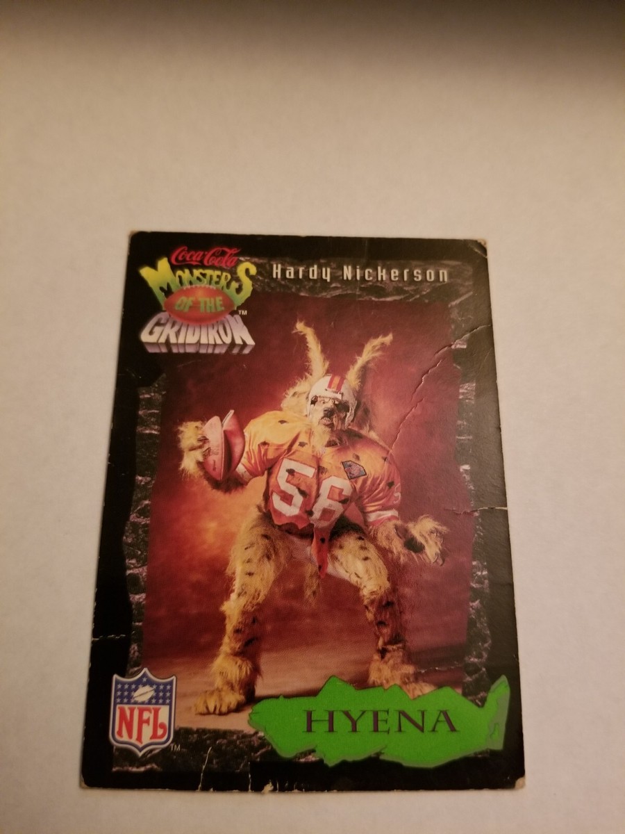 VINTAGE Coke Monsters of the Gridiron #29 Hardy Nickerson Hyena /w