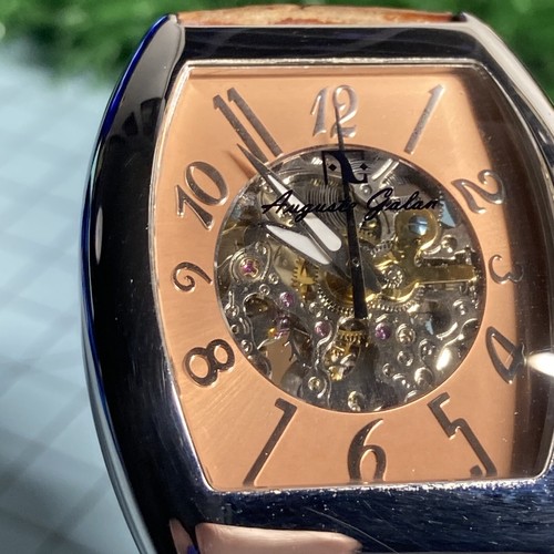 Auguste Galan Skeleton Watch Automatic Rare Unique Color C-3001 Men’s Works - Picture 5 of 24