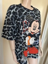 Traumhaft Rose  Pullover  Shirt  Micky Maus Glitzer Neu Gr. One Size Black