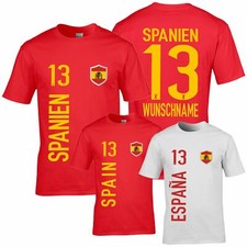FanShirt SPANIEN Trikot Kinder Druck Nummer N...