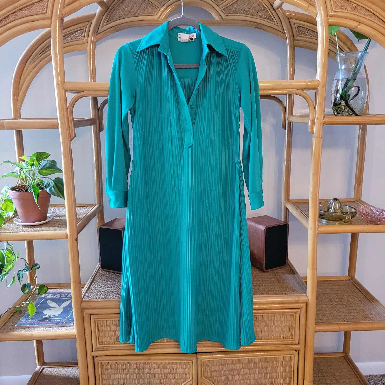 vintage bergdorf goodman matti of lynne green dress size small