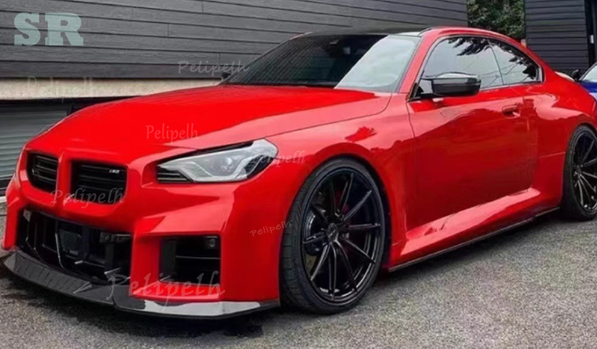 For 2016-18 BMW F87 M2 Base Real Carbon Fiber 3D Style Front Bumper Lip Splitter