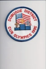 1995 Dubuque District Cub Olympics patch
