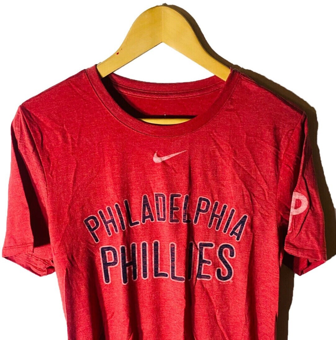 Nike Men's Philadelphia Phillies Tri-Blend DNA T-Shirt, Red