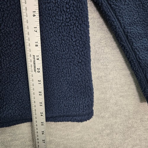 Vineyard Vines Boys Sweatshirt Large Blue Colorblock Sherpa 1/2 Zip Mock Neck - Picture 6 of 11