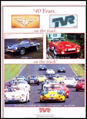 1989 TVR S2 450SE Vintage Advertisement Print Art Car Ad K02