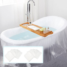 10 Pack Disposable Bathtub Cover Liner Film Large Thickened 102  47inch...