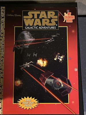 Star Wars Galactic Adventures My Coloring Book Golden Books Brand New 1997