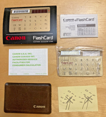 New Open Box - Canon FlashCard Electronic Calculator LS-902
